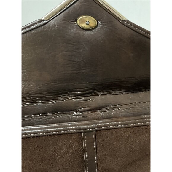 Vintage 50’s? 60’s Coccini Brown Suede Leather Purse Shoulder Bag Rare HTF - Picture 9 of 10